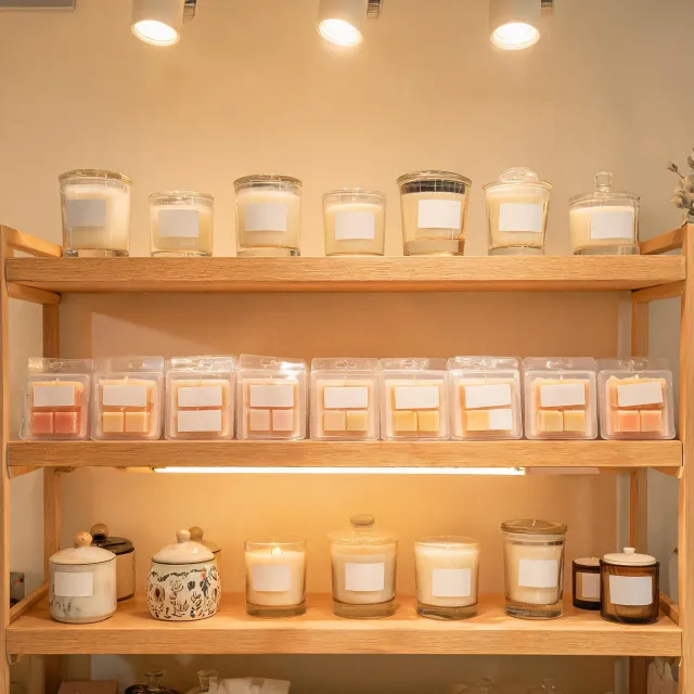 Retail candle shelf