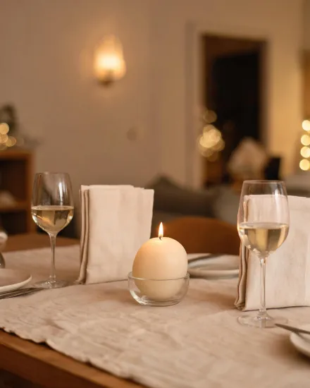 Dinner host candle set